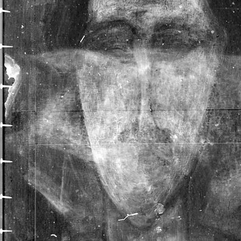 X-ray image used in artwork analysis
